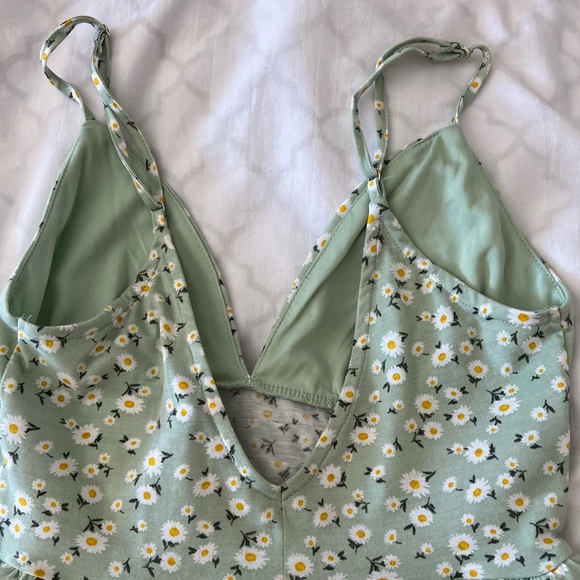Forever 21 Sage Green Floral Romper - Picture 9 of 13